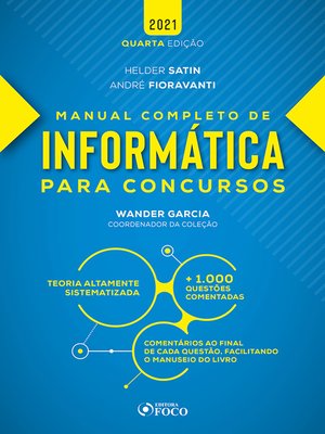 cover image of Manual completo de informática para concursos